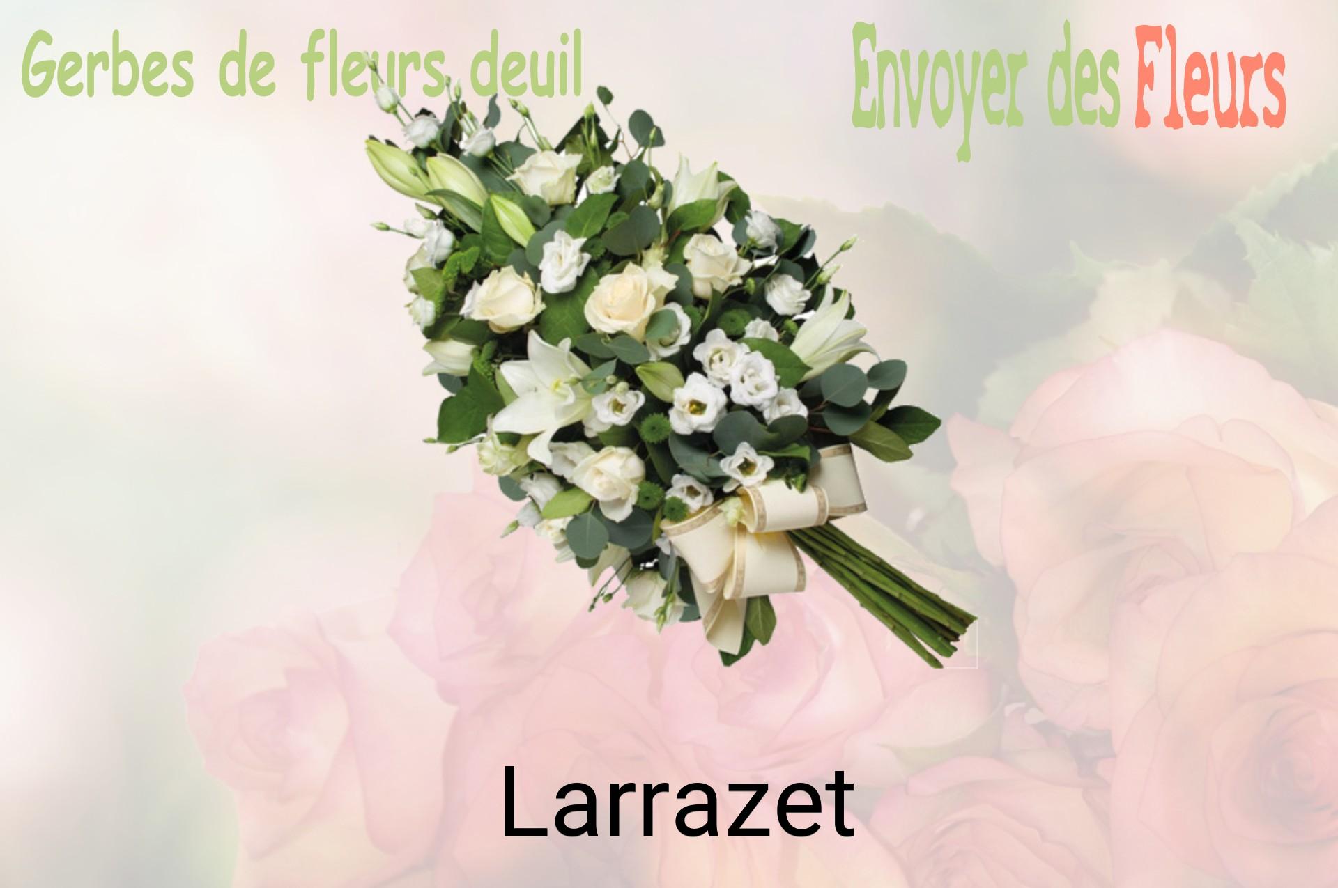Gerbe de fleurs de deuil livrée à Larrazet
